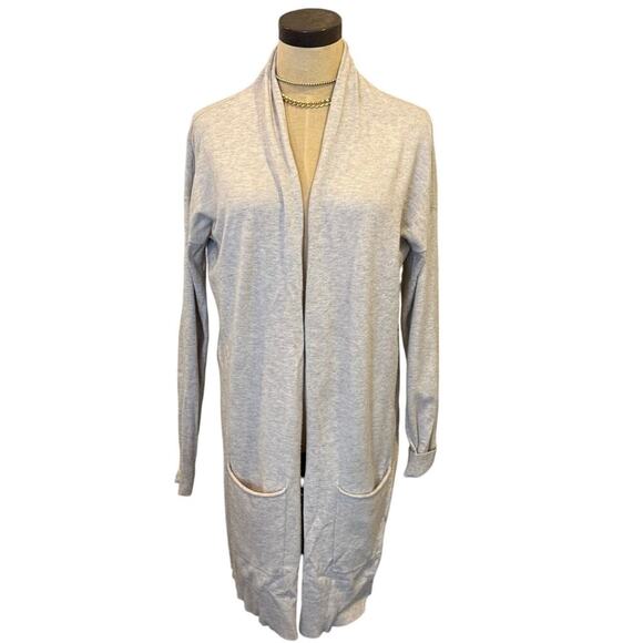 EVOLUTION by CYRUS Tan Duster Cardigan Jacket Women size L - Picture 1 of 7